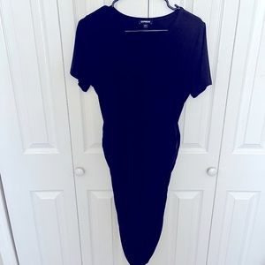 Black EXPRESS dress with ruching